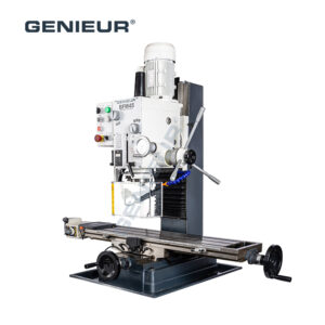 MT4/R8 Spindle Taper 120mm Spindle Travel 80mm Face Milling Machine Drilling Milling Machine for Industrial Processing