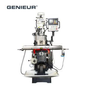 ISO40 Spindle Taper 65-4500RPM Vertical Spindle Speed 420mm Knee Travel Universal Milling Machine for Accessory Making