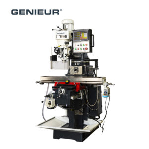 ISO40 Spindle Taper 65-4500RPM Vertical Spindle Speed 420mm Knee Travel Universal Milling Machine for Accessory Making