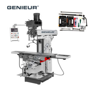 45° Head Swivel 3 T-Slot 660mm Max. Distance From Spindle Nose to Column Universal Milling Machine for Workshop Use