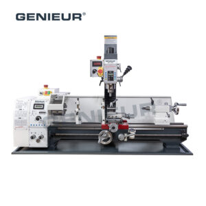 250mm Turning Diameter 550mm/750mm Center Distance Variable Speed Lathe Mill Combo Machine for Metal Machining