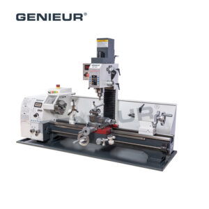 250mm Turning Diameter 550mm/750mm Center Distance Variable Speed Lathe Mill Combo Machine for Metal Machining