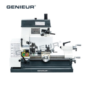 125mm Swing Over Bed 180mm Workpiece Length MT1 Spindle Taper Combination Lathe Milling Machine for Educational Use