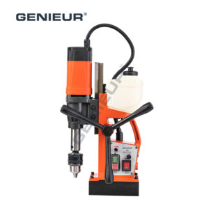 15kg Portable 140mm Spindle Travel  9000N Strong-Magnet Magnetic Drill for Metal Drilling