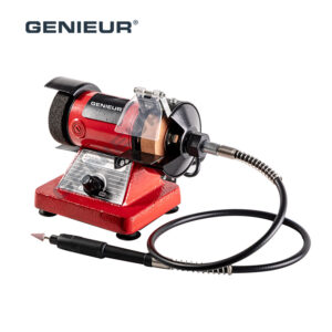 75mm Wheel Size Flexible Shaft Double Type Wheel Mini Bench Grinder for Home DIY