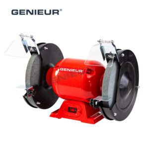 Safe Spark Shield Design 200mm 300W Bench Grinder for Daily Grinding Work